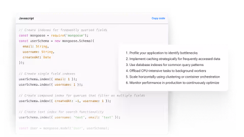 Image of code block after optimizing the performance