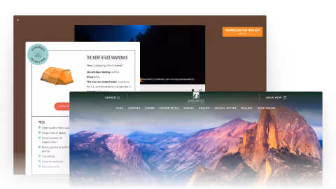 Websites visited for creating camping list