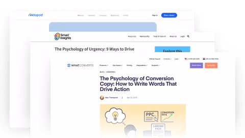 Resources outlining best practices for improving conversions