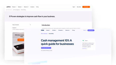 Image of resources for improving cash flow management
