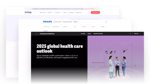 Image of sites visited for providing research guidance on healthcare innovations