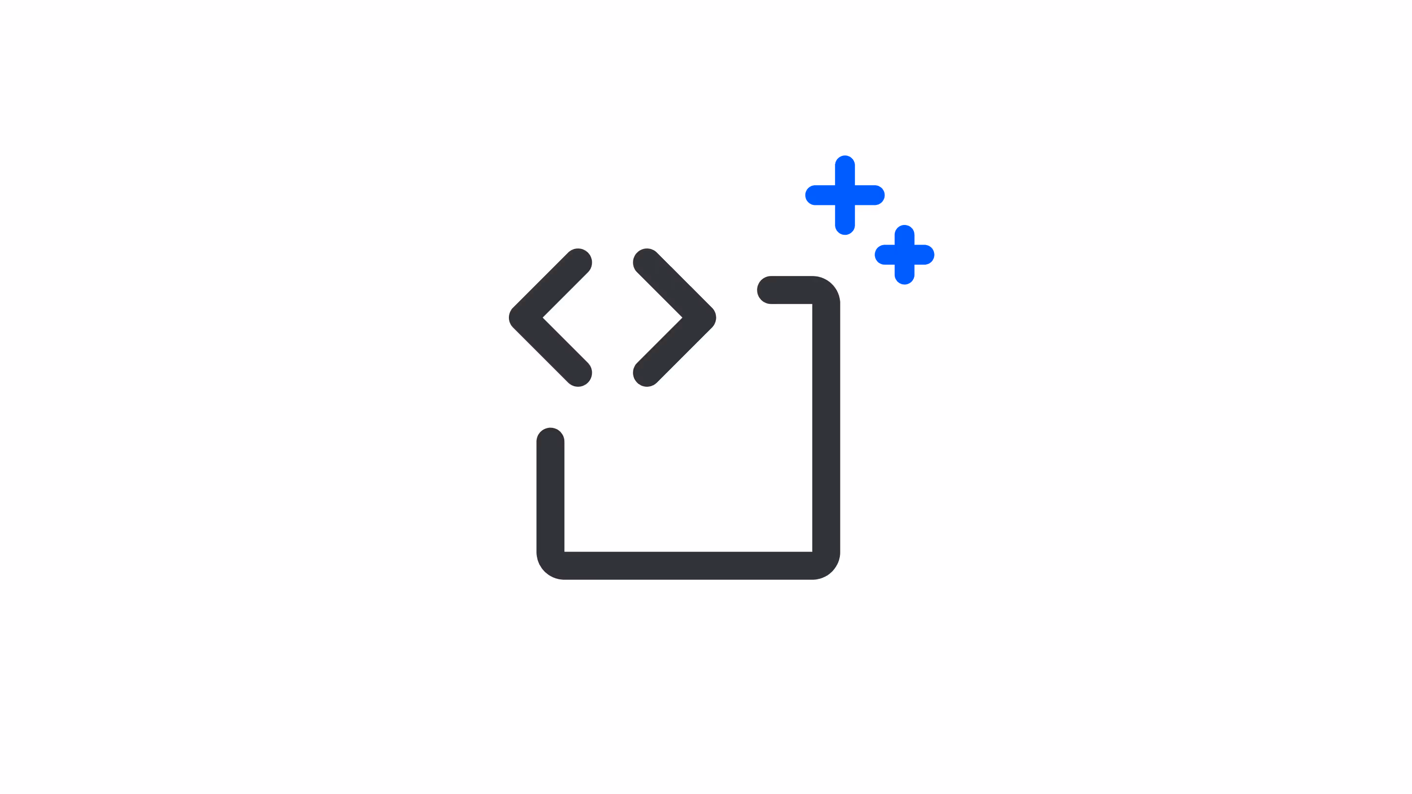 Code block with sparkles