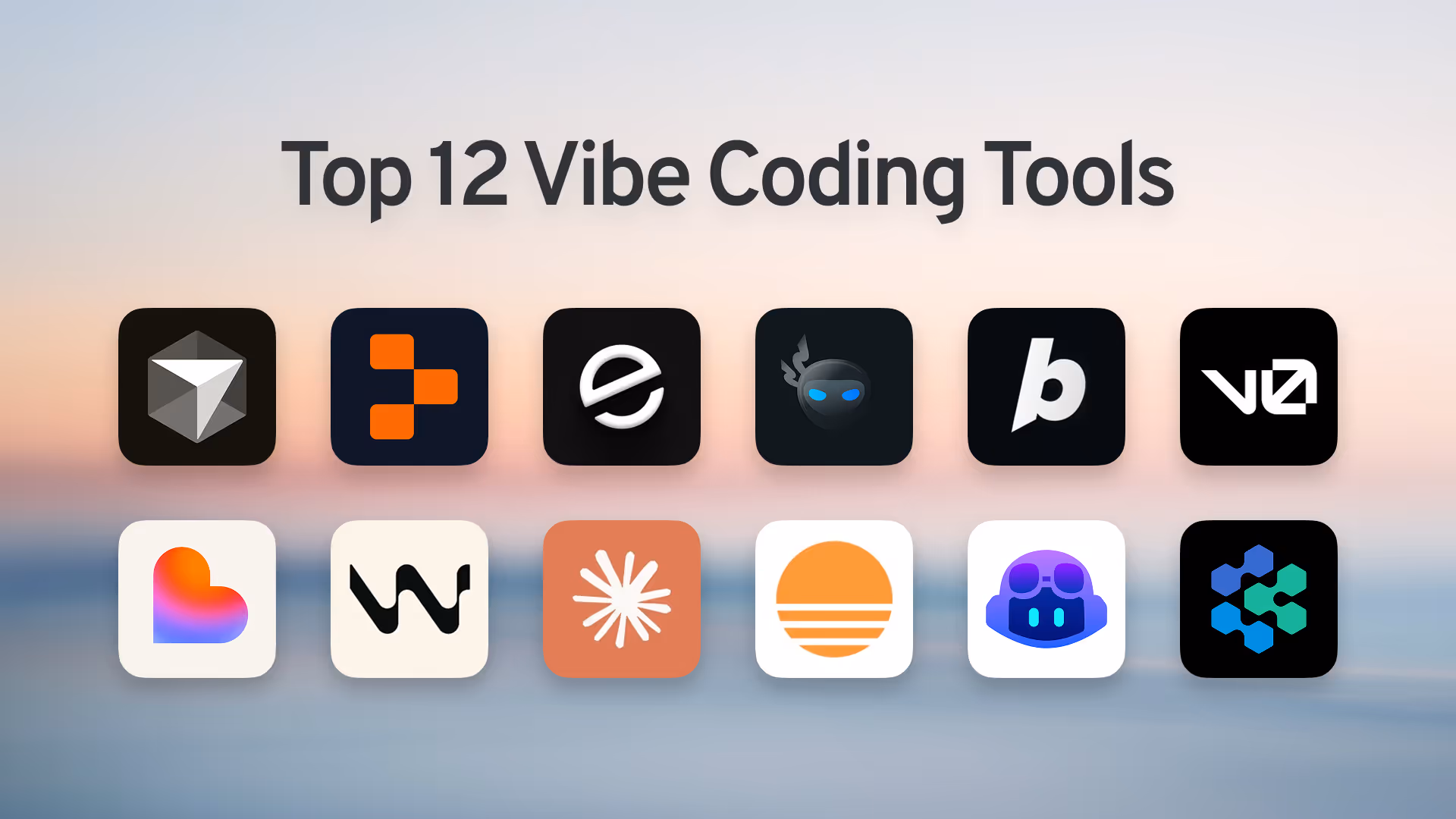 Icons for all the major vibe coding tools