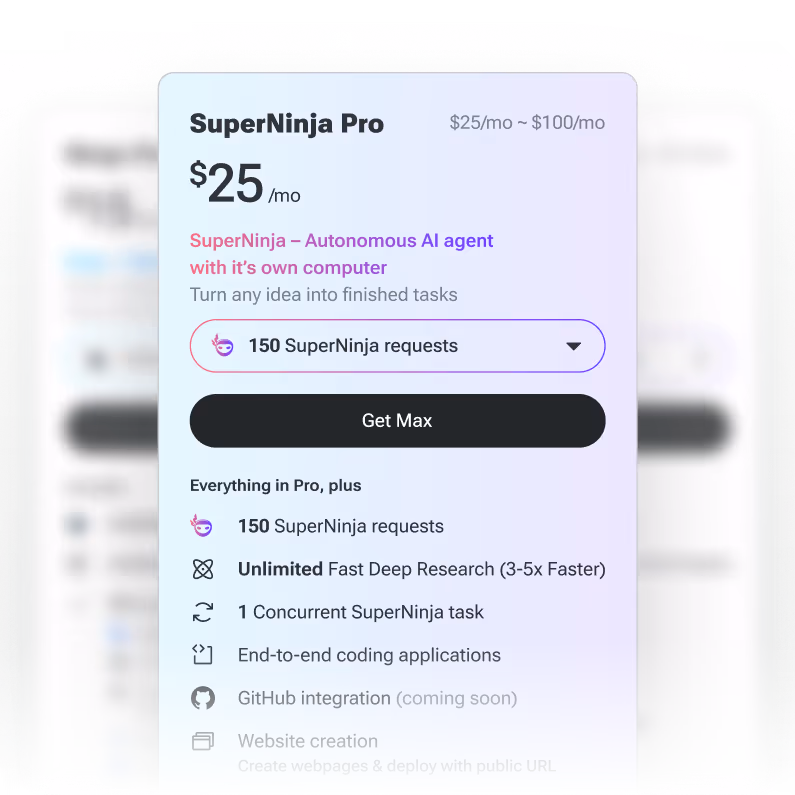 Image of Ninja's Different Pricing Plans