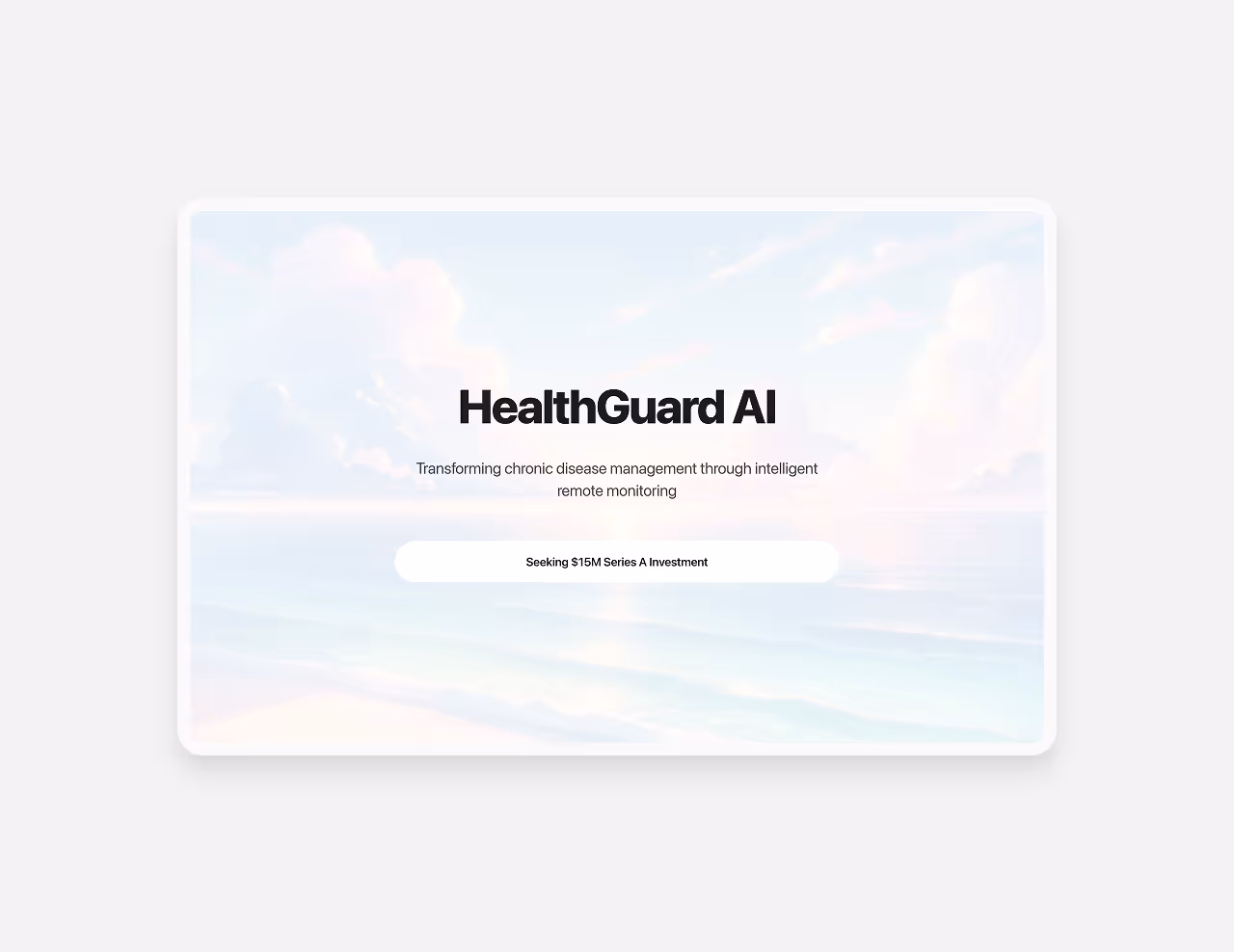 Healthguard AI Presentation slide