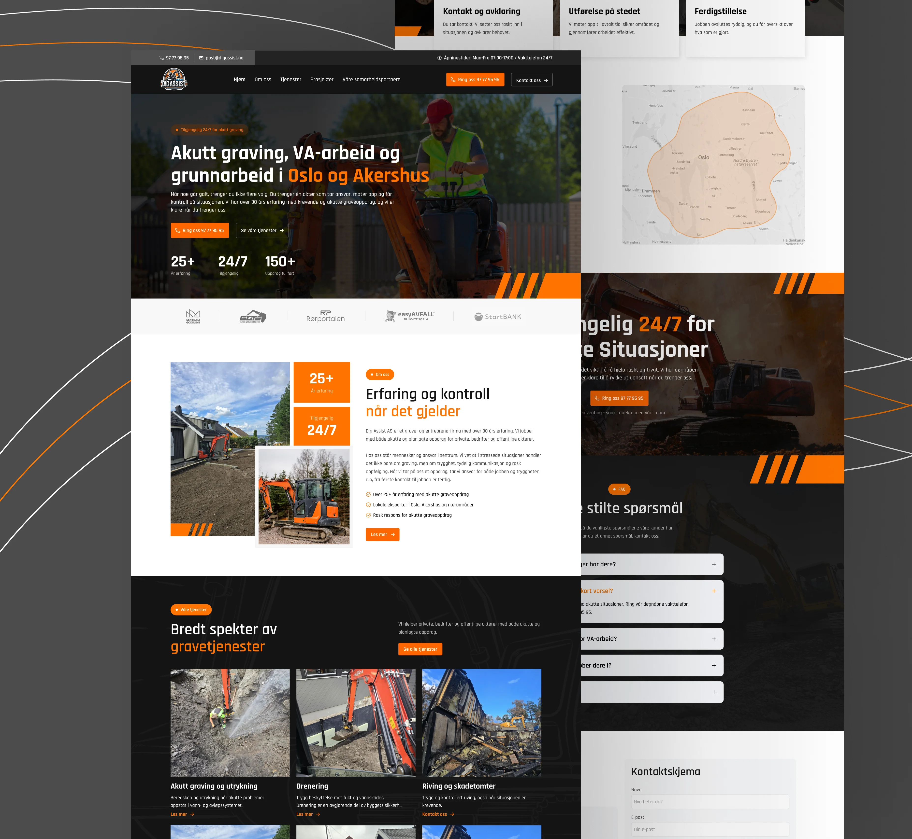 Eksempel på nettsidedesign