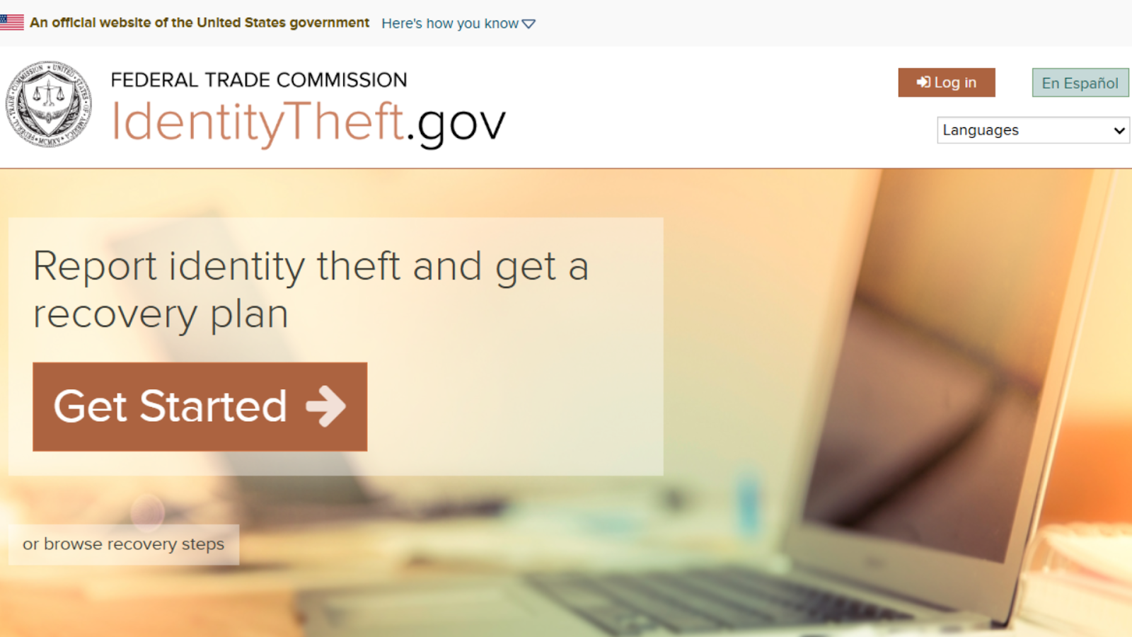 Report It via IdentityTheft.gov