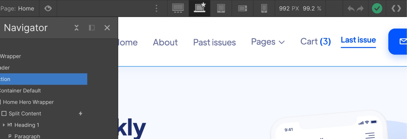 Responsive Design - Newsletter X Webflow Template