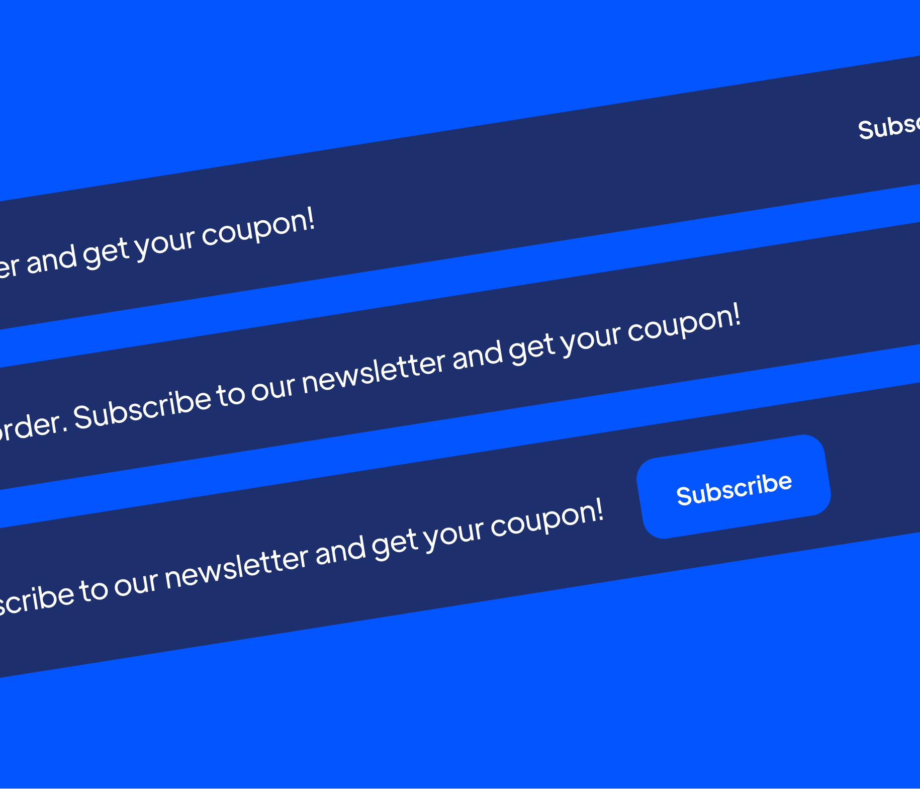 Emailer X - 3 Notification Bars - Newsletter Webflow Template