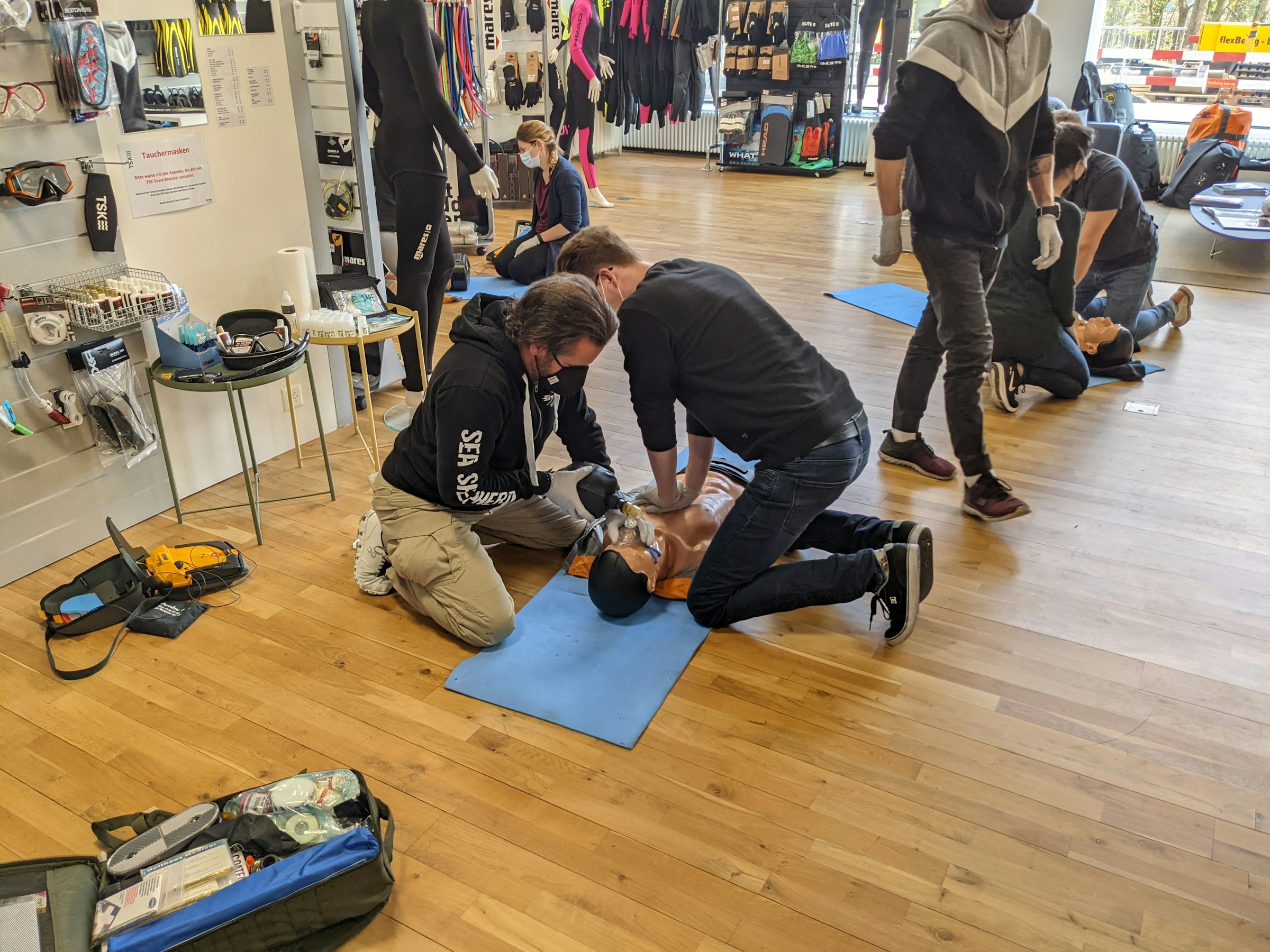 Practical first aid training