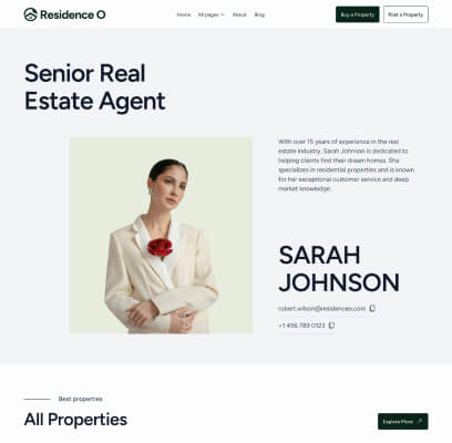 Thumb Single Agent - Residence O - A Scaleable Real Estate Webflow Template