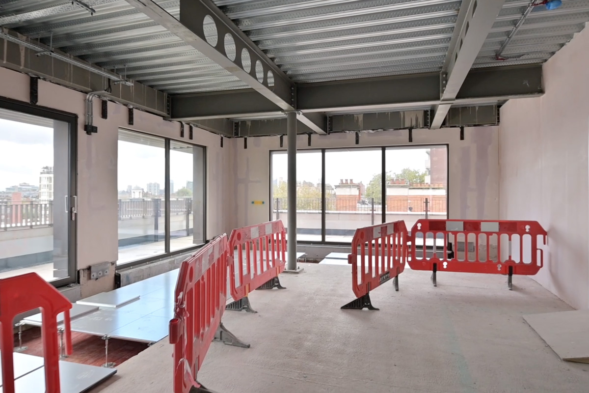 Internal construction site