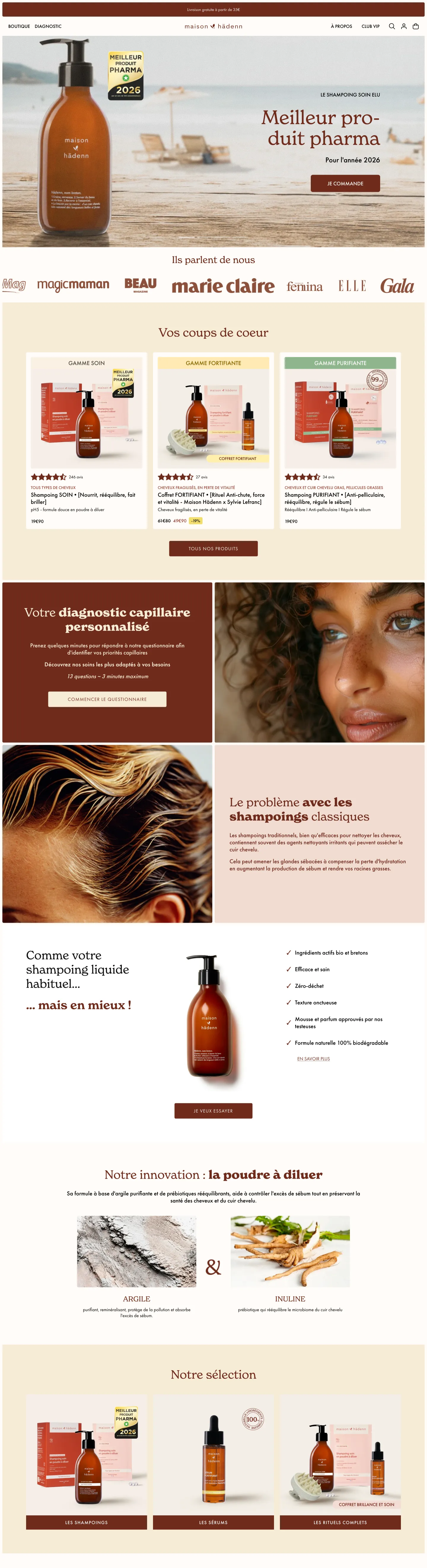 Captures du site Maison Hädenn, projet Common Ideas