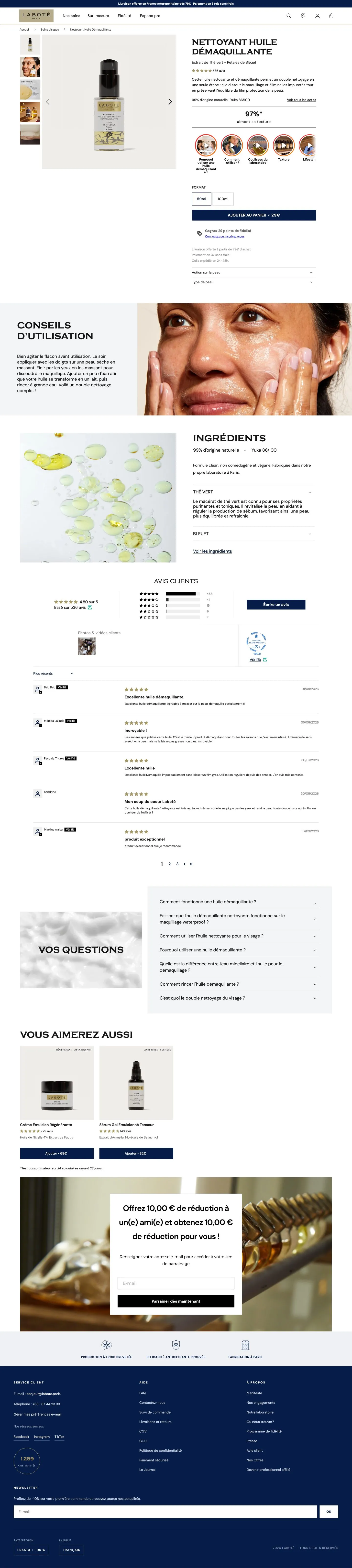 Captures du site Laboté, projet Common Ideas