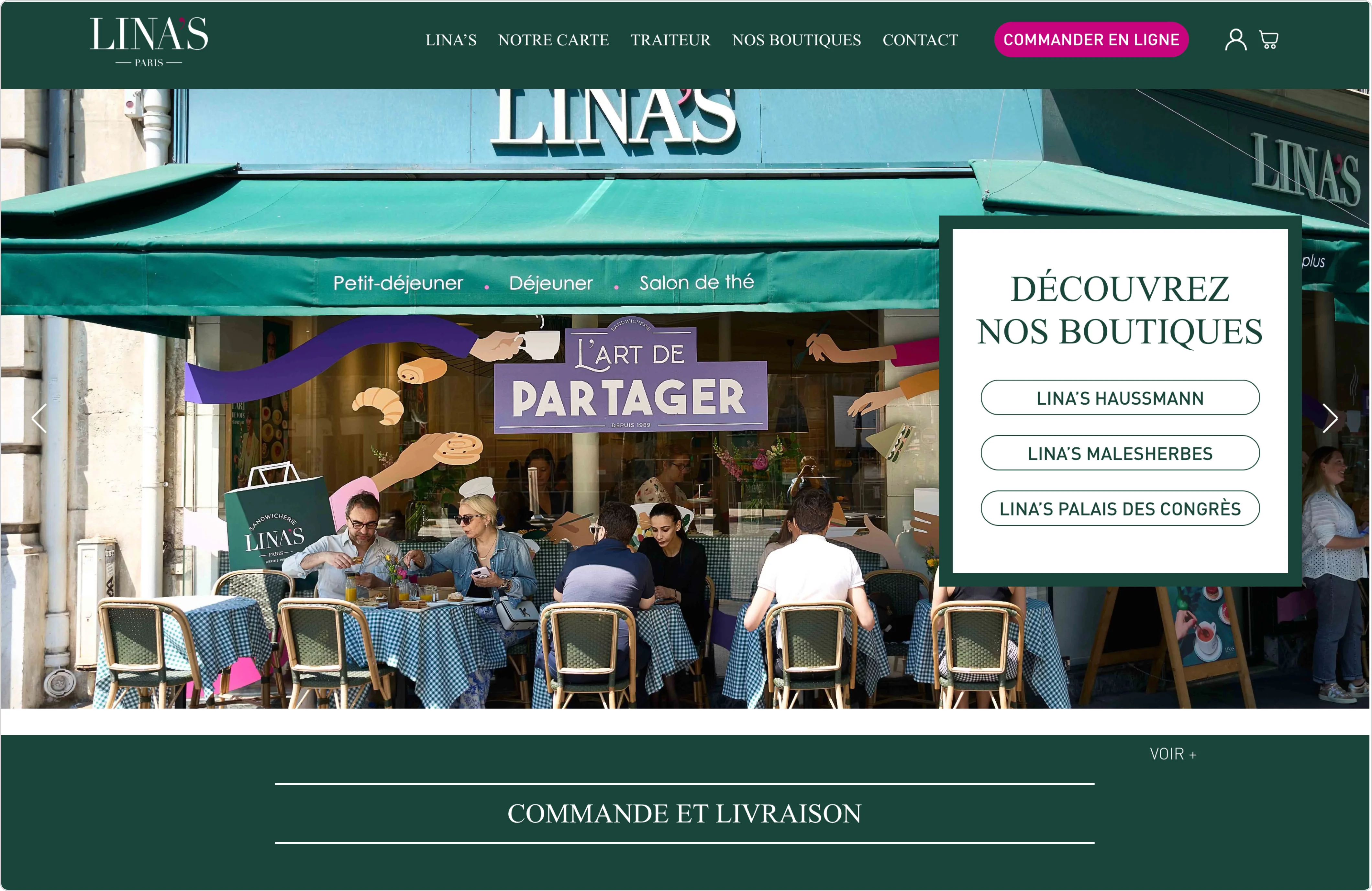 Création de la boutique e-commerce PrestaShop pour Linas Paris par Common Ideas