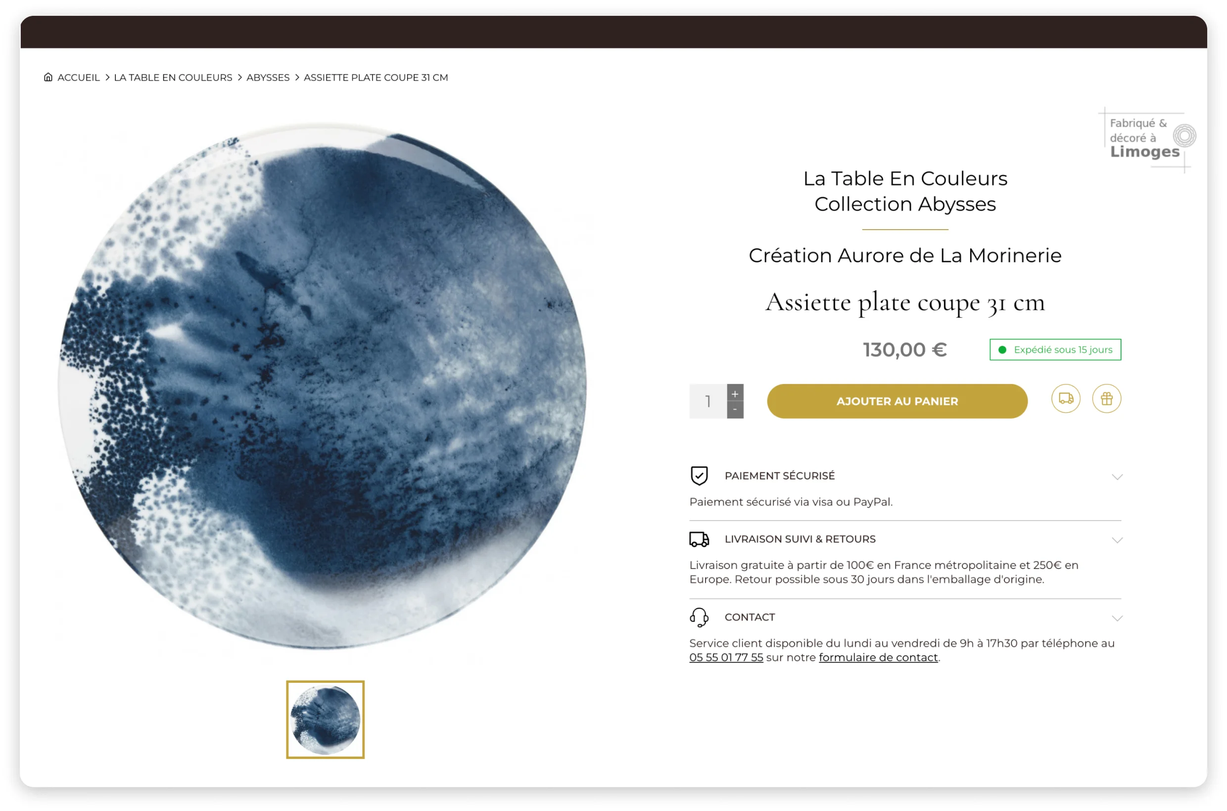 Création du site e-commerce PrestaShop pour la Maison Raynaud par Common Ideas