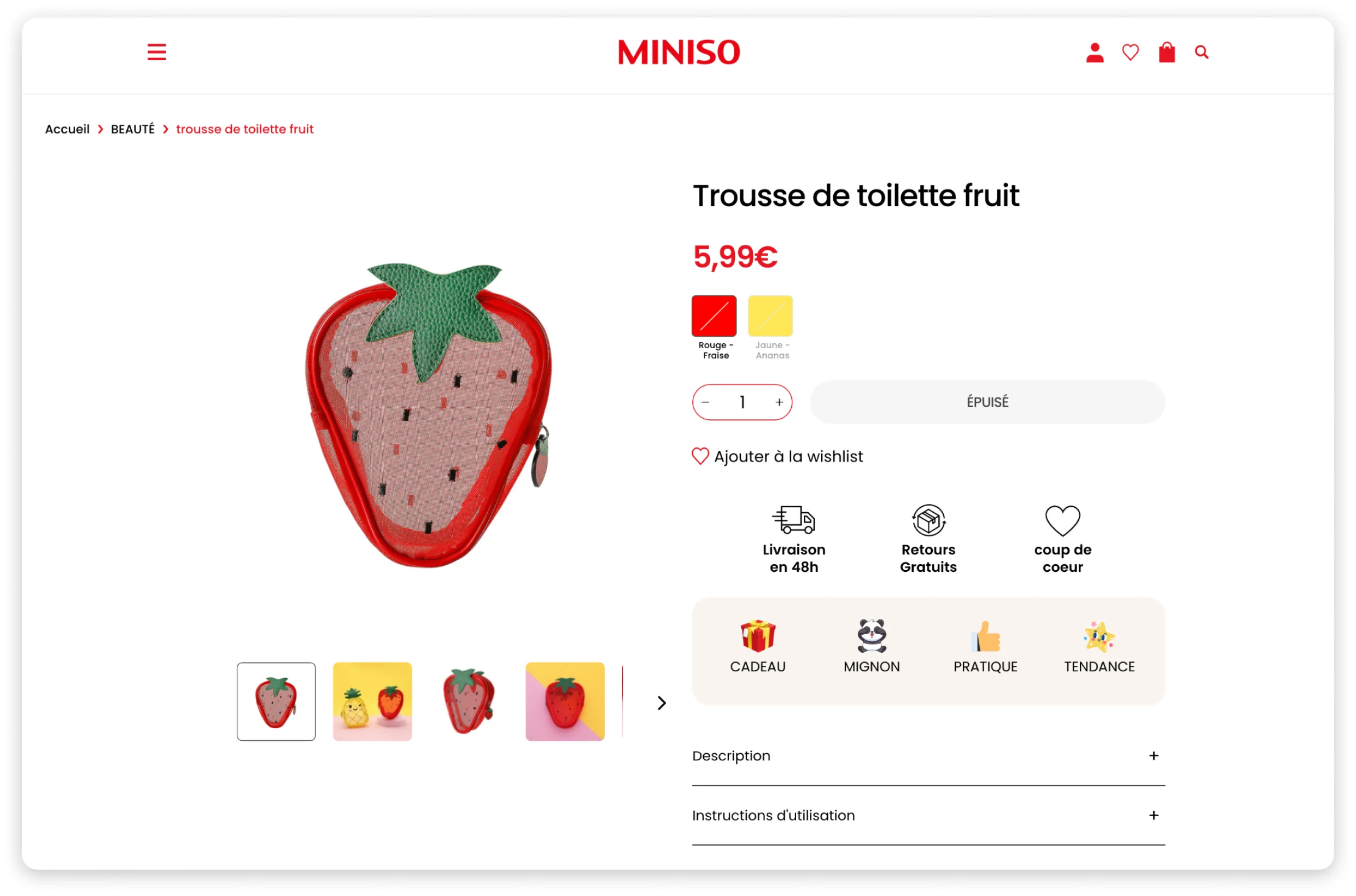 Création du site e-commerce WordPress sur-mesure pour Miniso par Common Ideas
