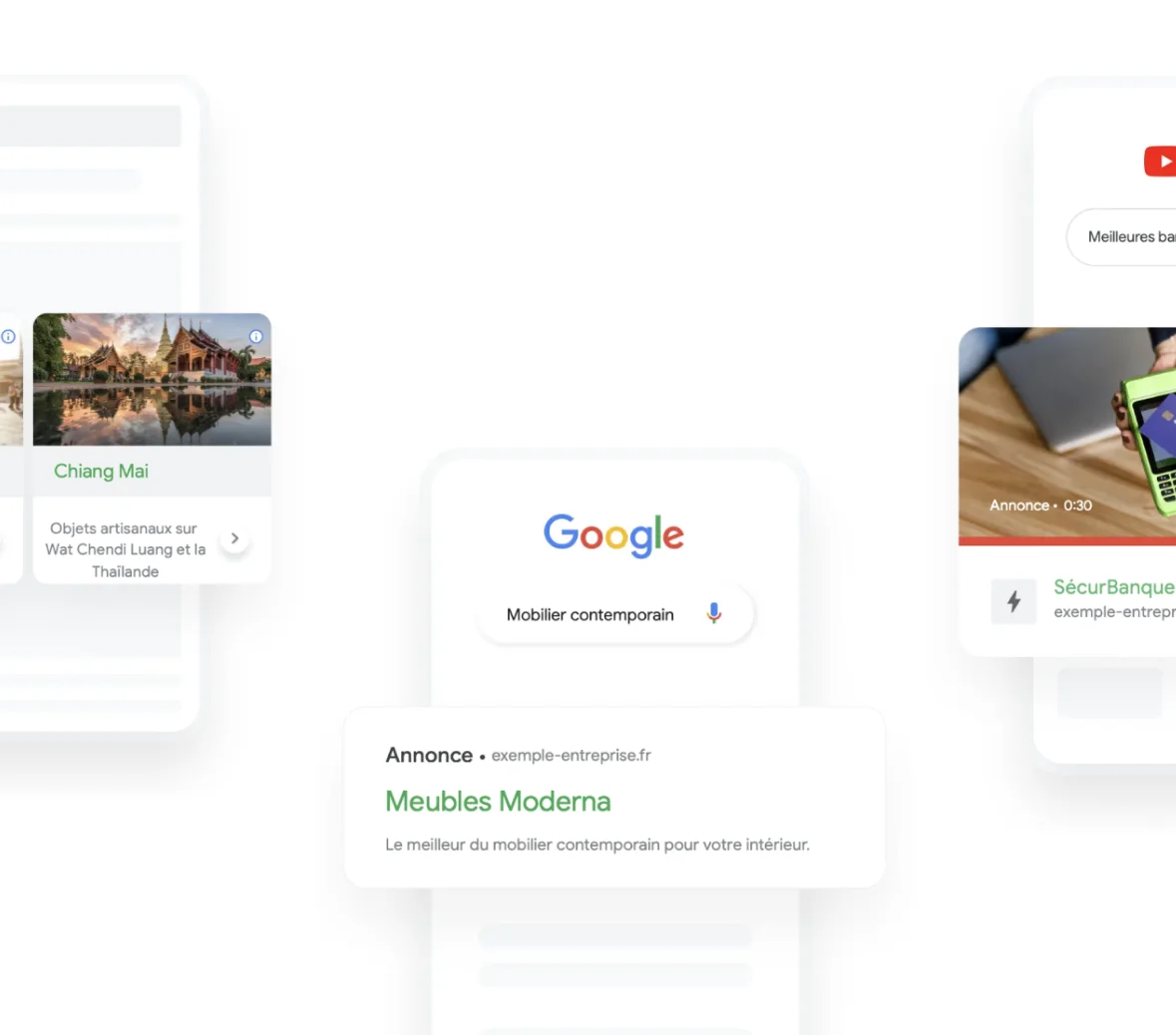 Vue zoom sur des annonces Google Ads SEA e-commerce par Common Ideas