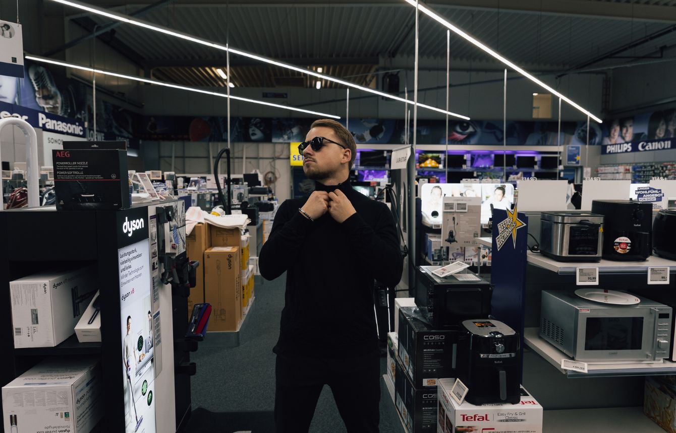Content-Dreh in einem Euronics-Markt