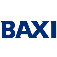 BAXI company logo in bold blue letters.