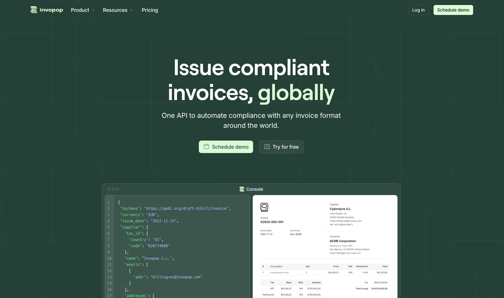 We designed and developed in Webflow certain pages from Invopop's website, managing an integration over a 100+ CMS items from Notion to Webflow.