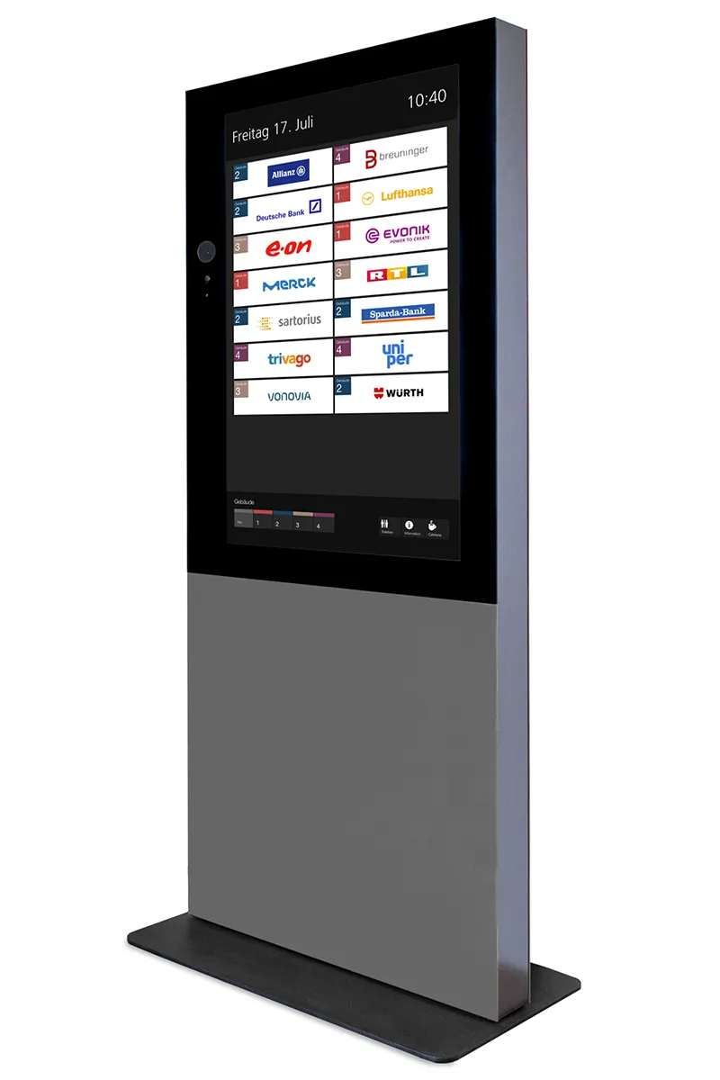 Digital Signage Stele cubic freigestellt