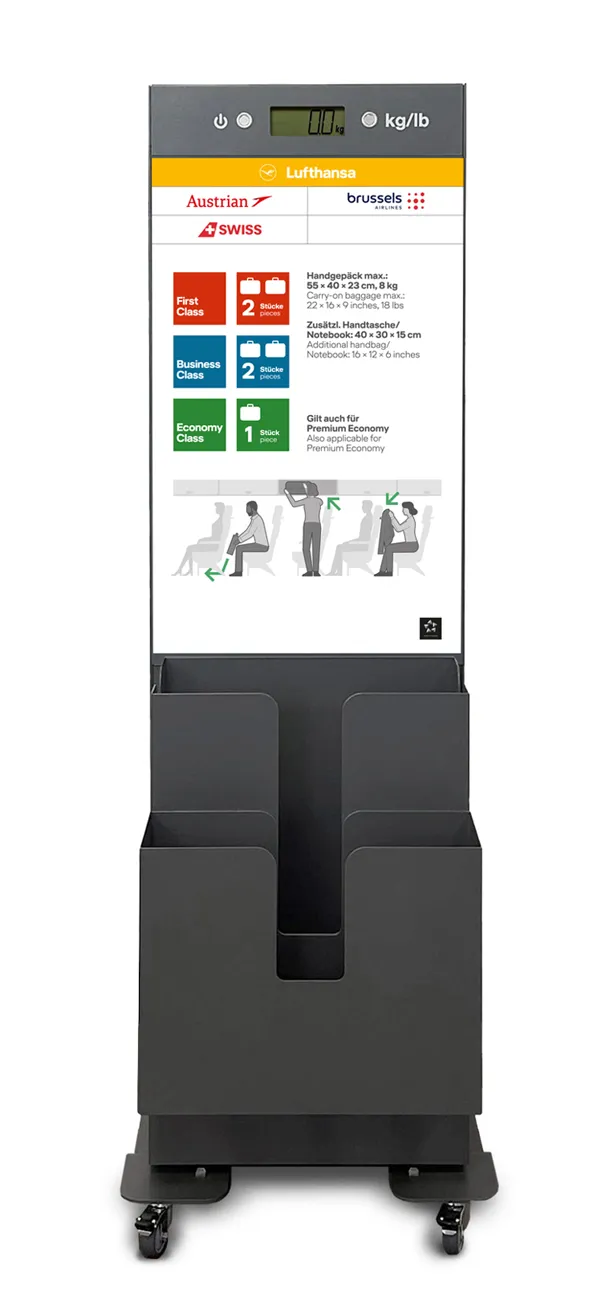 Baggage Sizer Business für Fluggesellschaften