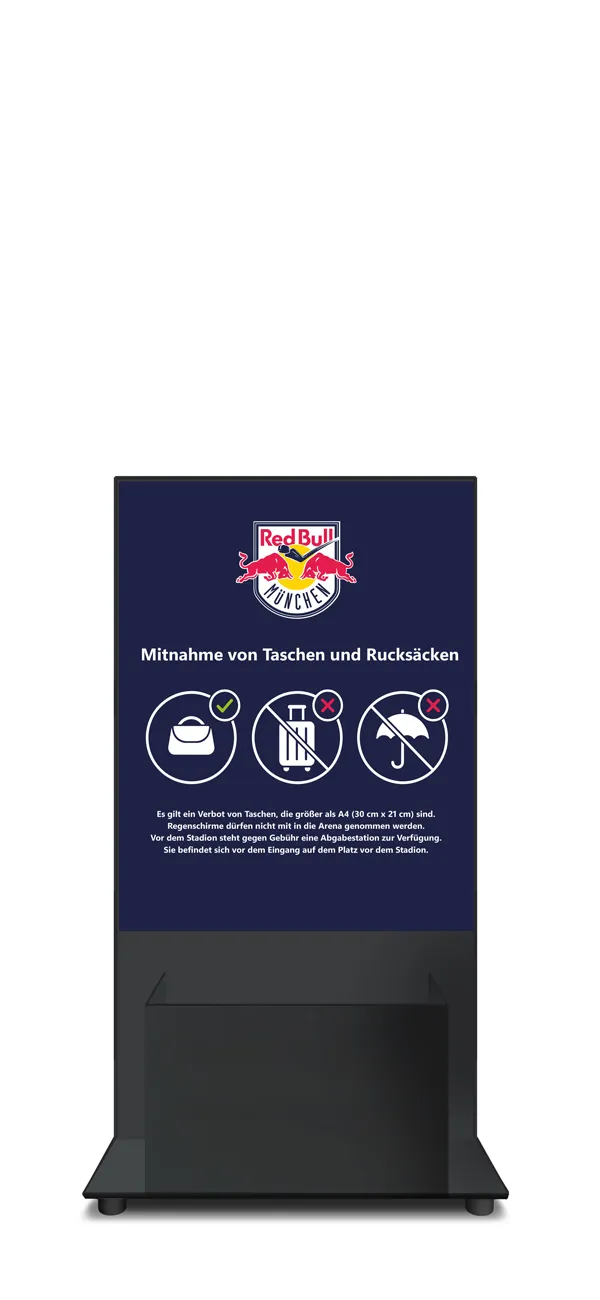 Baggage Sizer Event zur Einlasskontrolle von Taschen