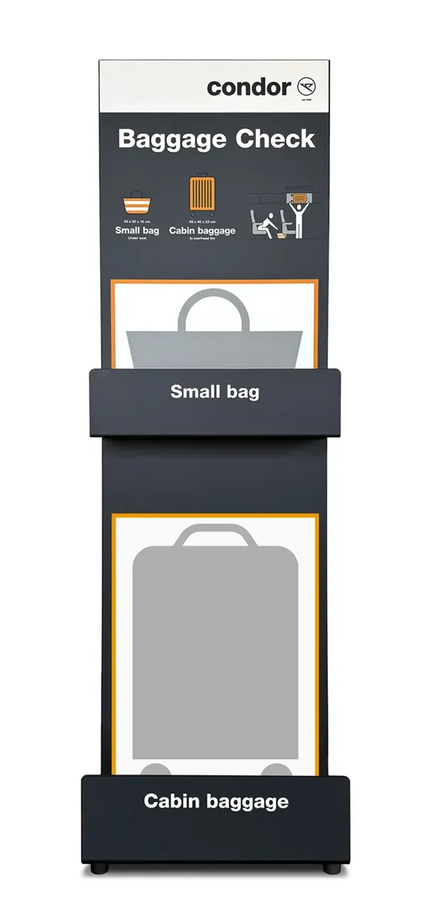 Baggage Sizer Economy für Fluggesellschaften