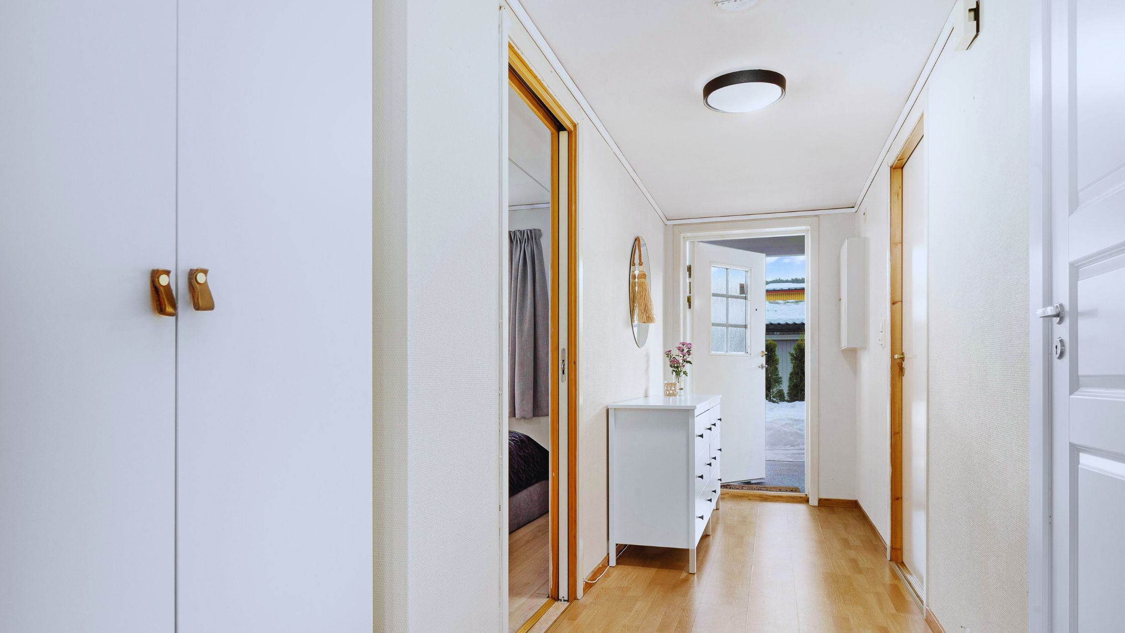 Modern living room and kitchen in Massachusetts home, loans for self employed