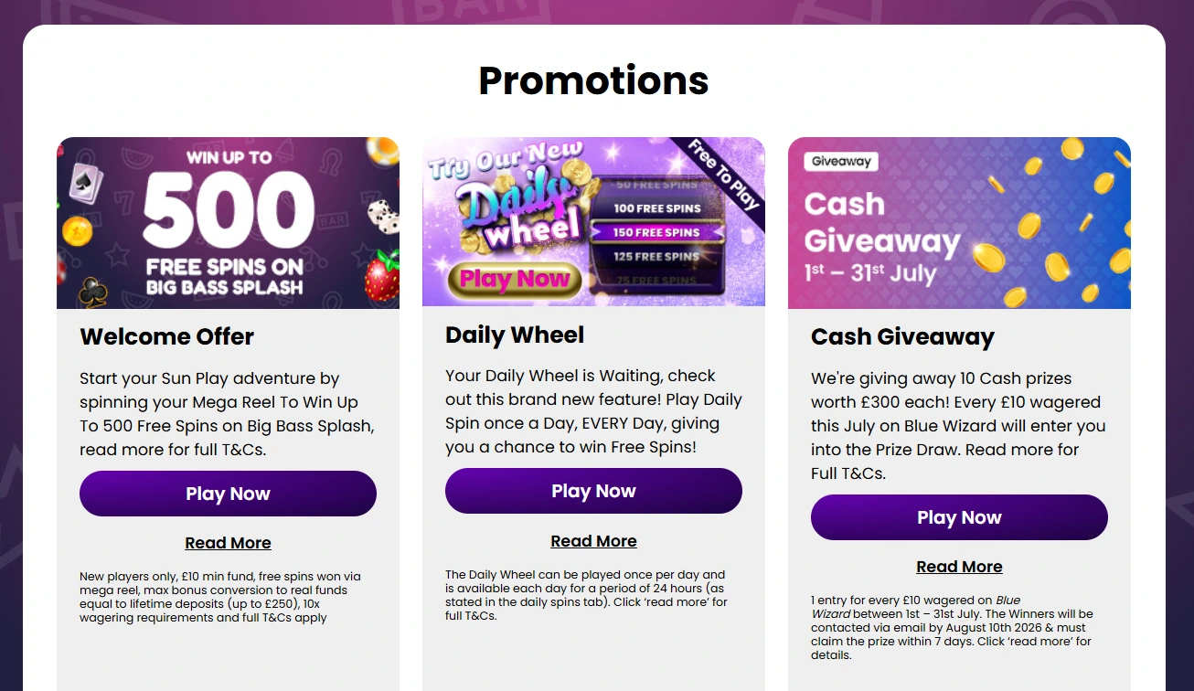 The Sun Play bonus preview