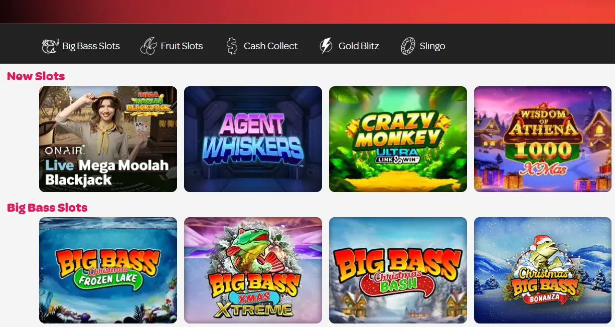 Spin Casino games preview