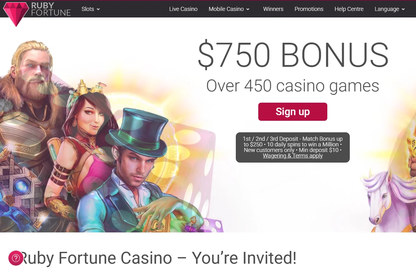 Ruby Fortune casino gallery image
