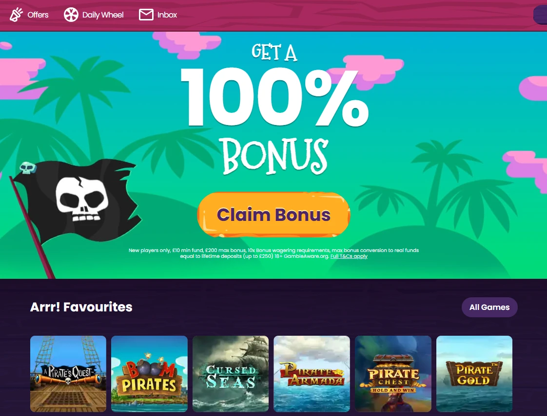 Pirate Slots UK casino gallery image
