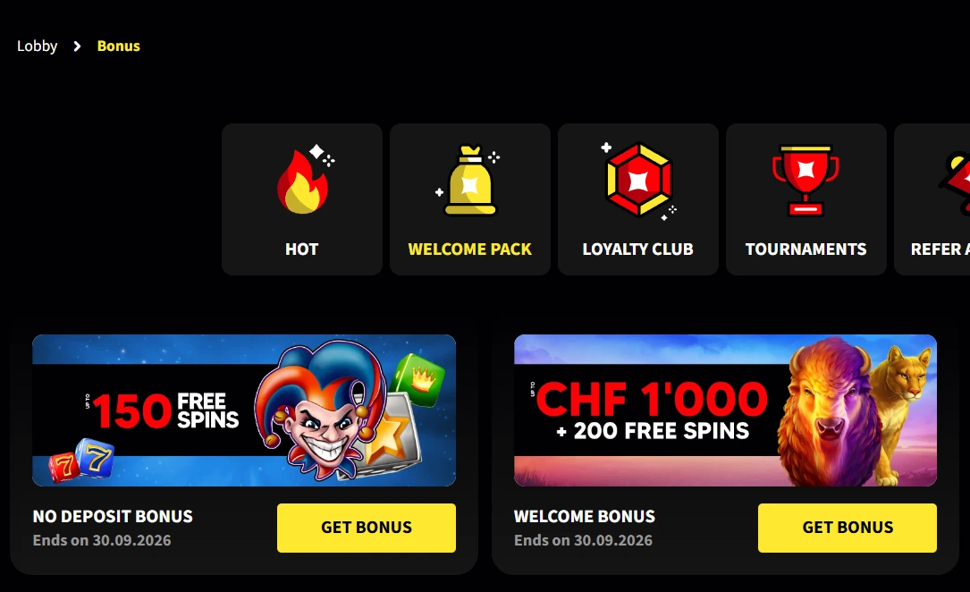 Swiss4win bonus preview