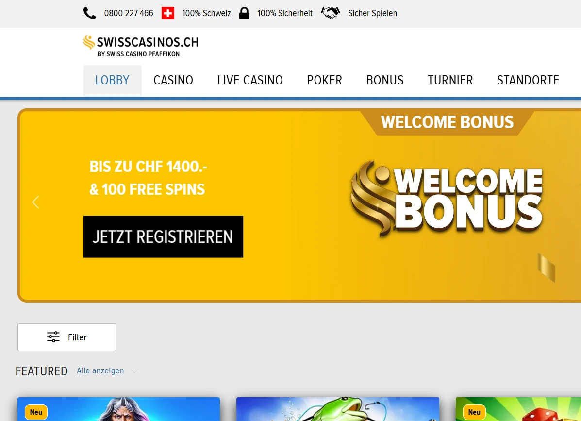 swissonlinecasinos casino gallery image