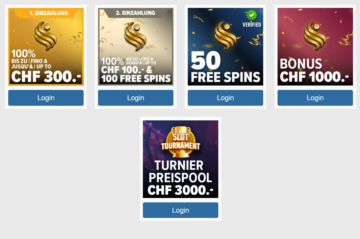 swissonlinecasinos bonus preview