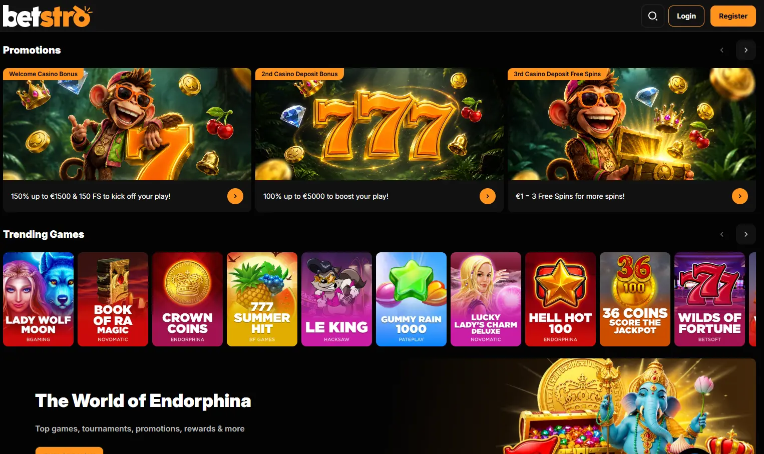 Betstro casino gallery image