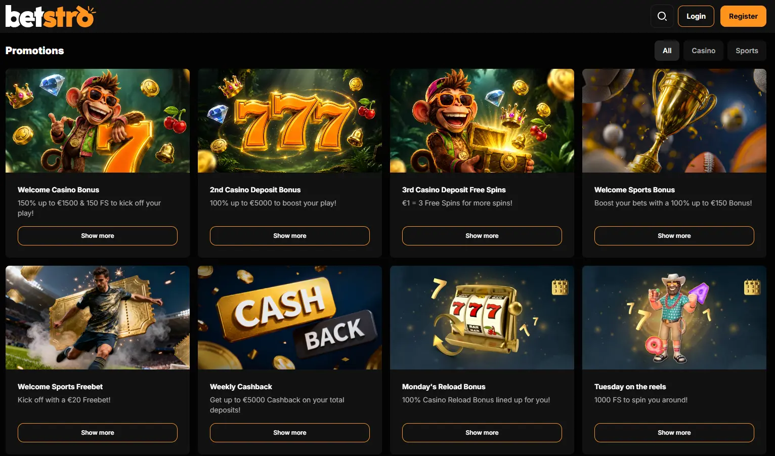 Betstro bonus preview