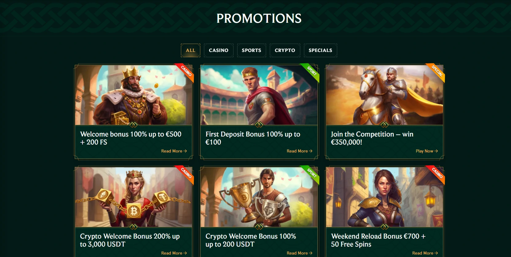 Casinia bonus preview