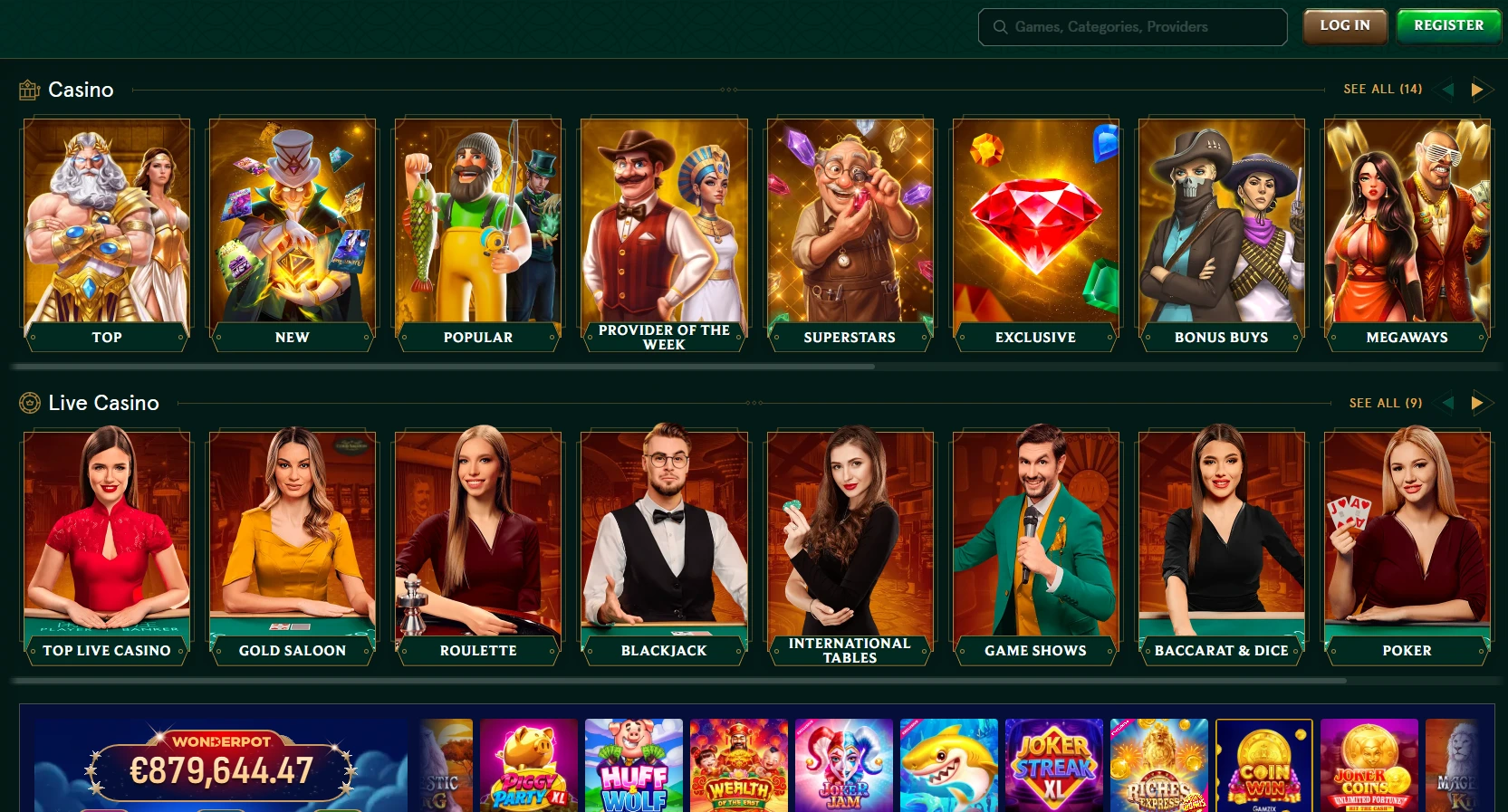 Casinia games preview