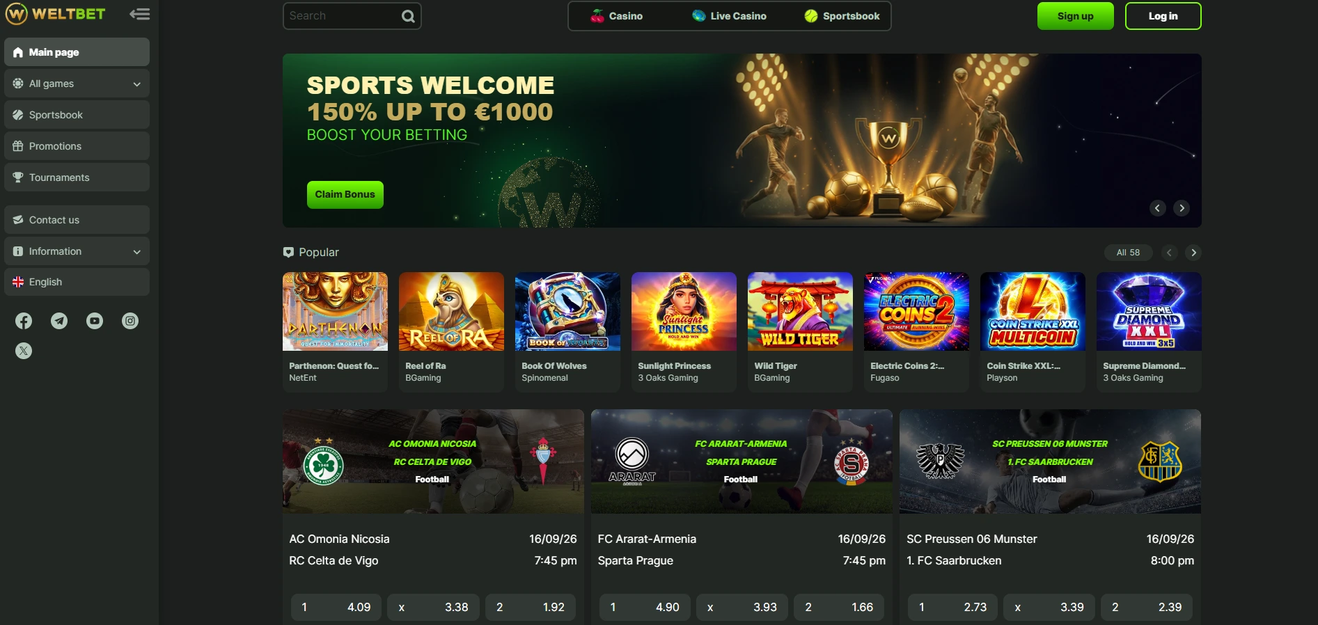 Weltbet casino gallery image