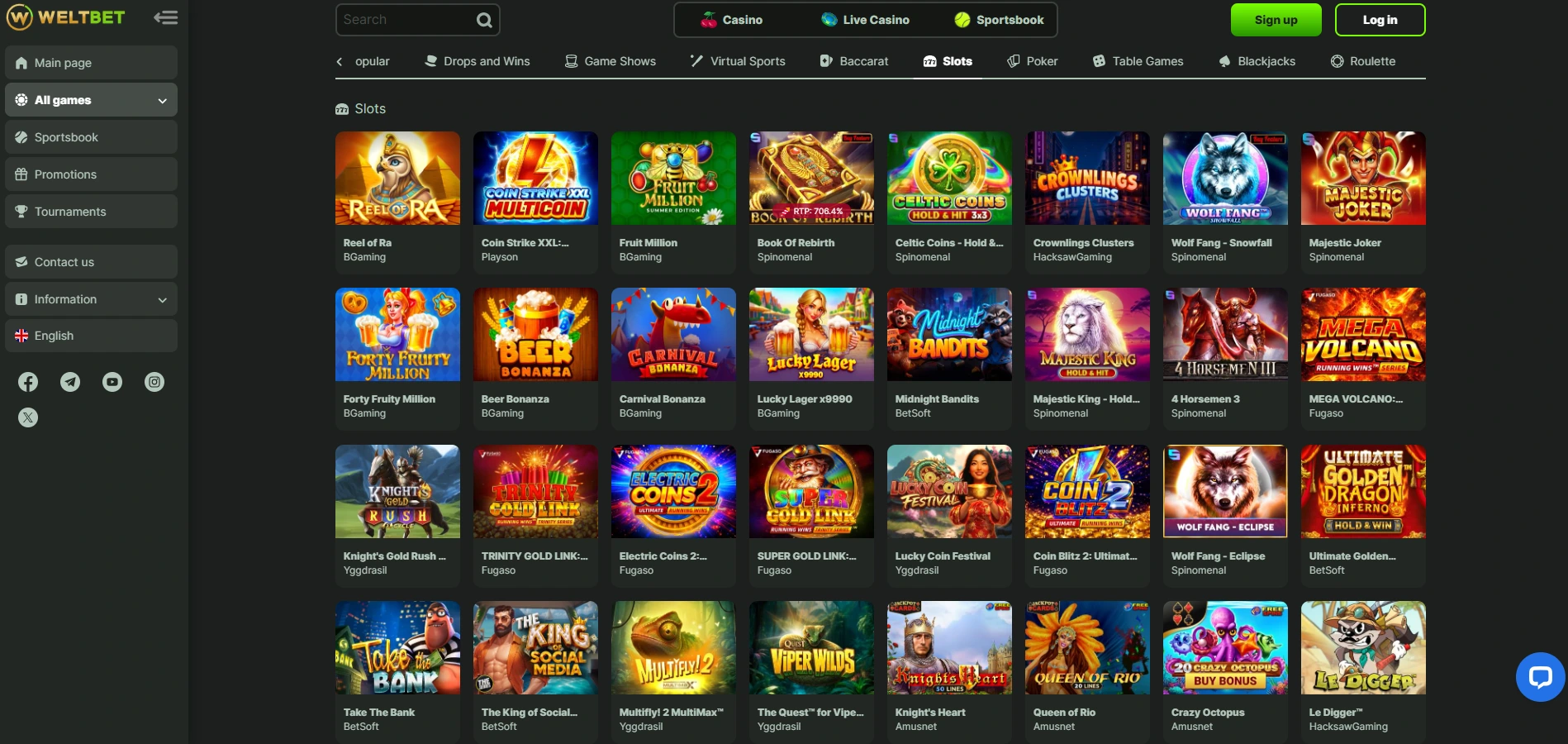 Weltbet games preview