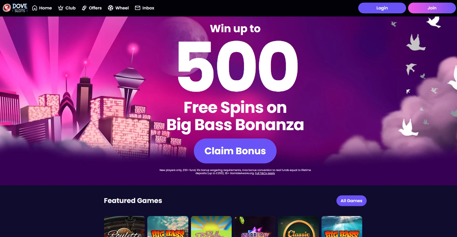 Dove Slots UK casino gallery image