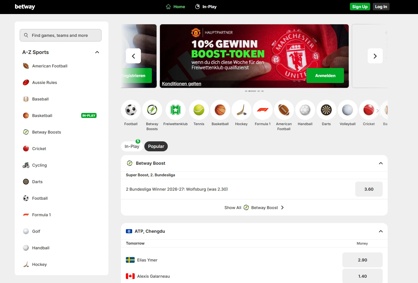 Betway Germany games preview