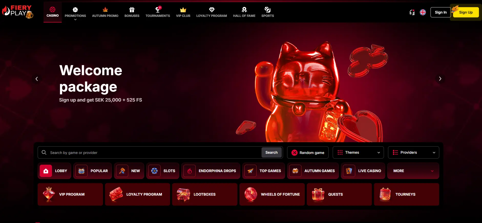 Fiery Play casino gallery image