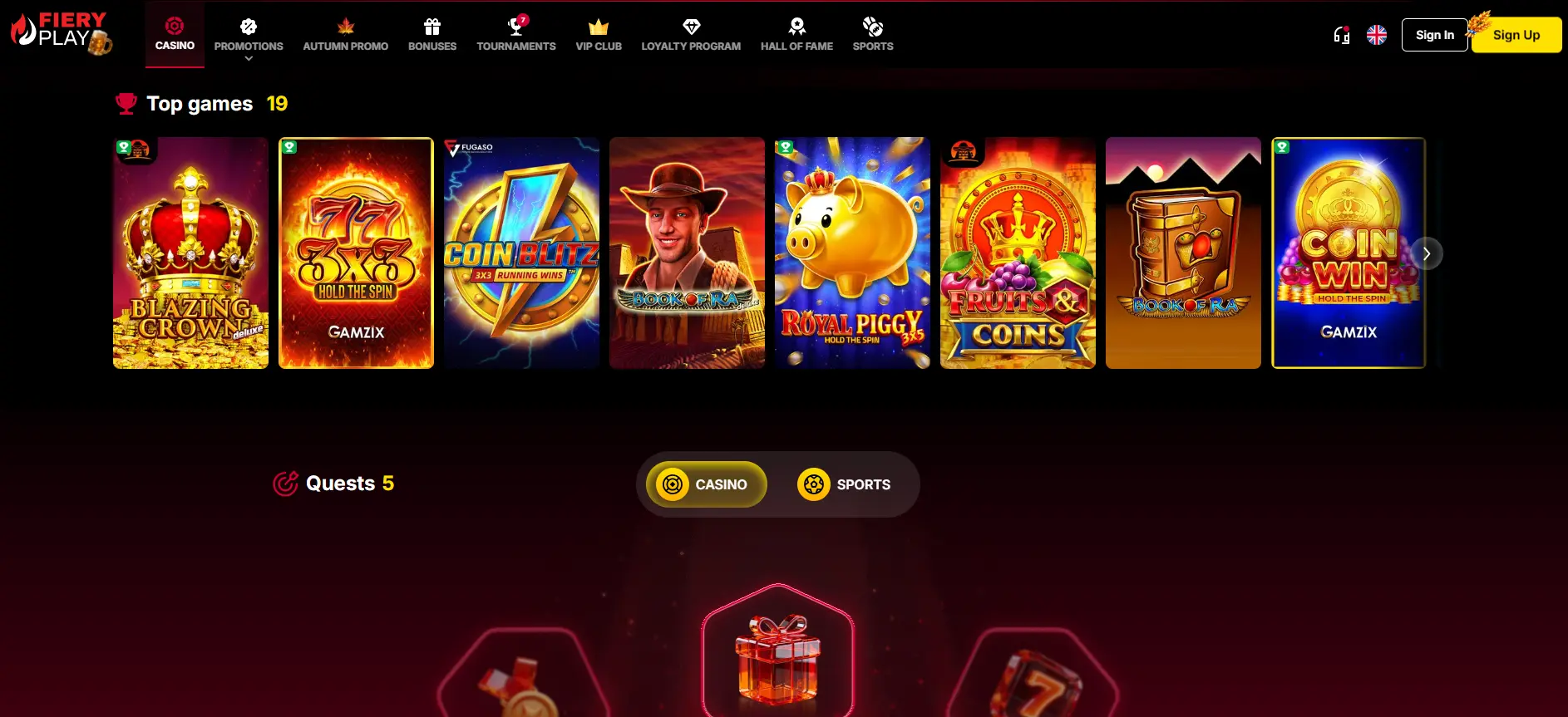 Fiery Play games preview