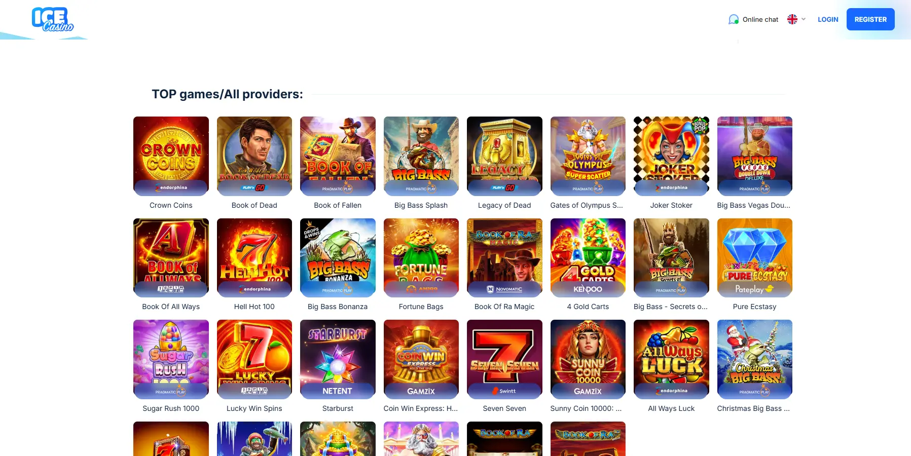 ICE Casino games preview