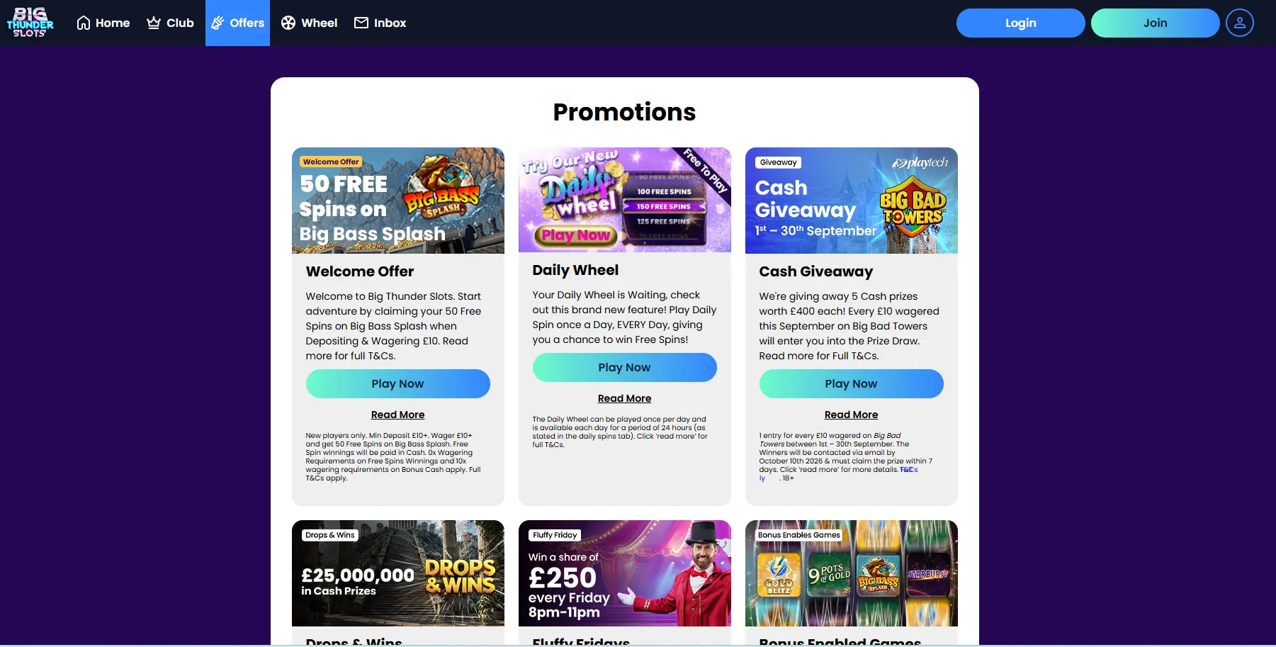 Big Thunder Slots UK bonus preview
