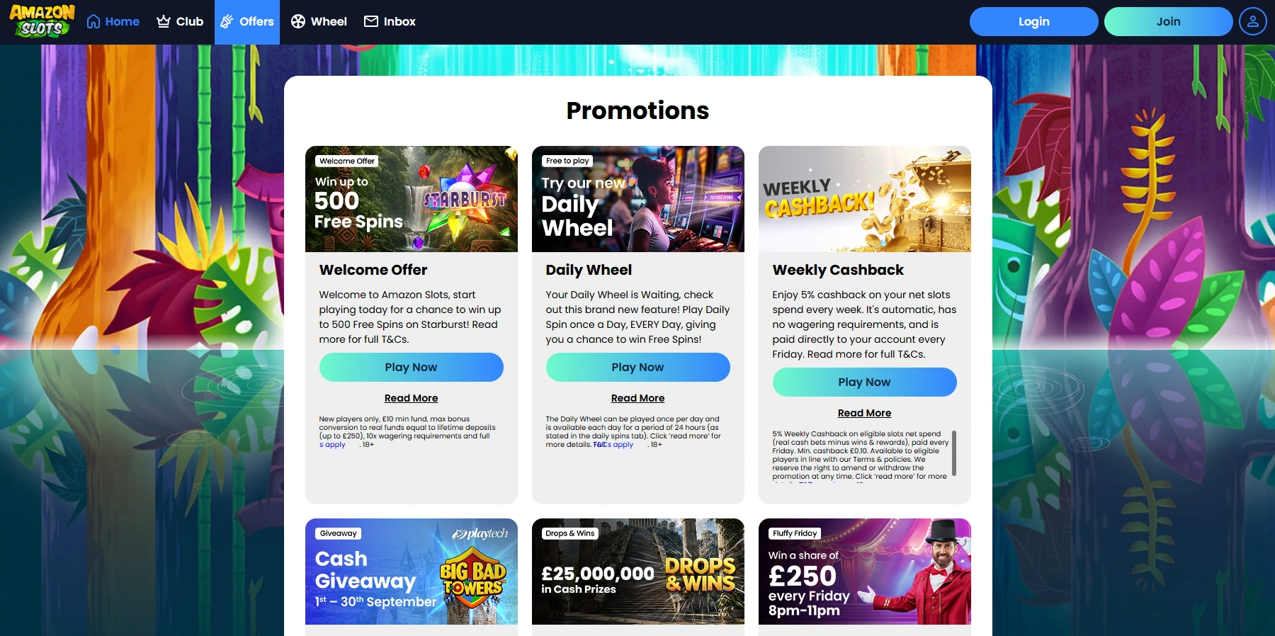 Amazon Slots UK bonus preview
